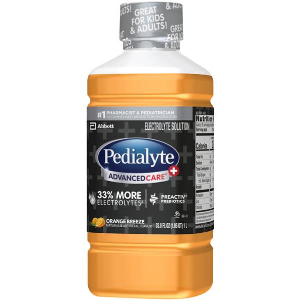 Pedialyte AdvancedCare Plus Electrolyte Solution Orange Breeze | Hy-Vee ...