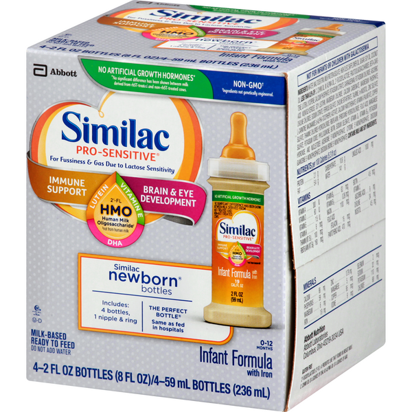 Similac pro sensitive premade hot sale bottles