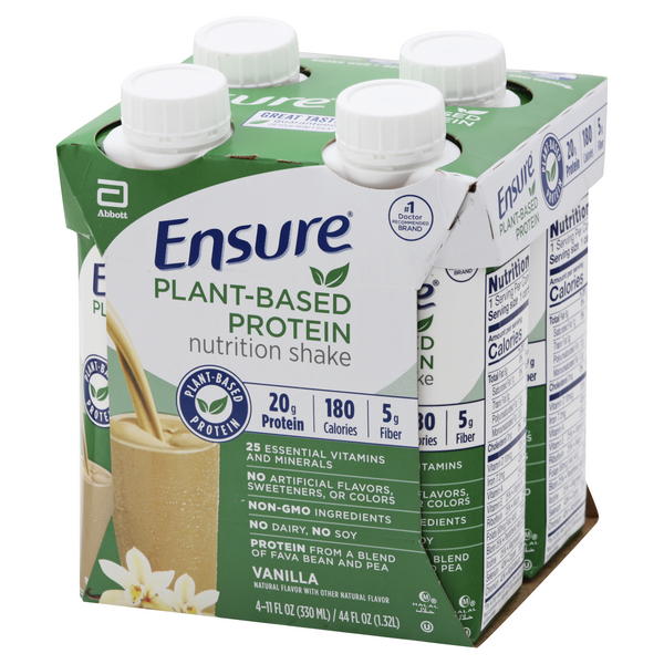 Ensure PlantBased Vanilla Protein Nutrition Shake 4ct