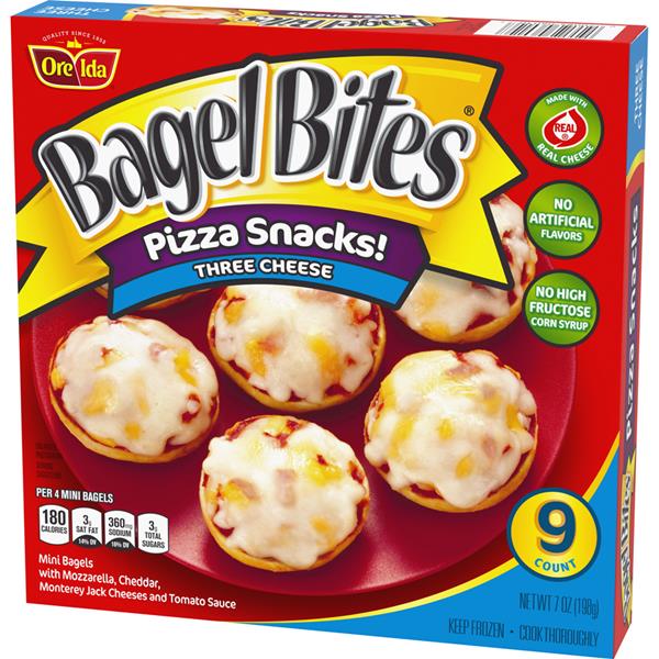 Bagel Bites Three Cheese Mini Bagels 9Ct HyVee Aisles Online Grocery