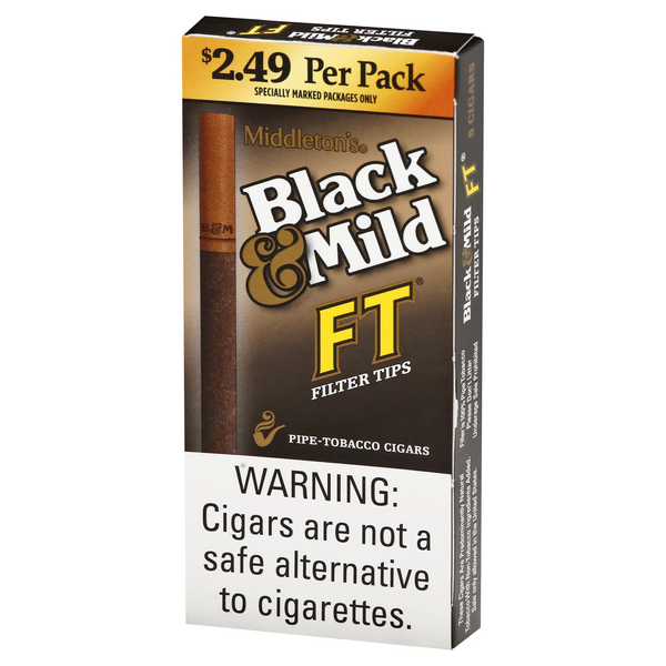 b&m tobacco price list Middletons Black & Mild Filter Tips Cigars Pre-Priced