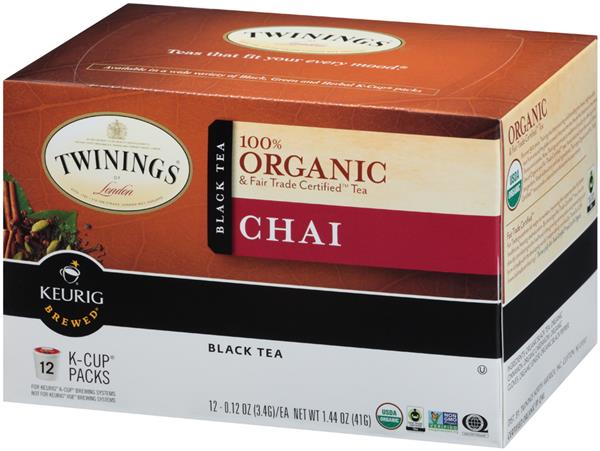 Twinings of London 100% Organic & Fair Trade Certified Chai Black