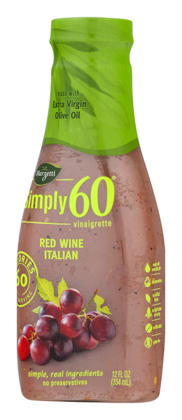 Simply 60 2025 red wine dressing