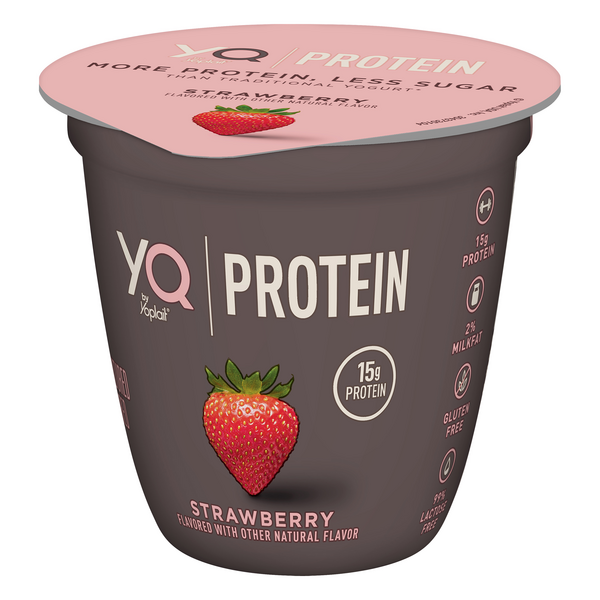 YQ by Yoplait Strawberry Single Serve Yogurt Made with Cultured Ultra ...