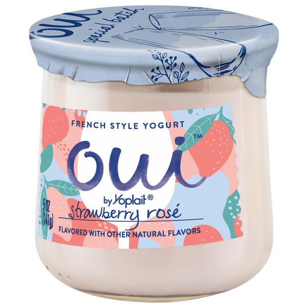 Oui by Yoplait French Style Strawberry Whole Milk Yogurt, 5 OZ Jar