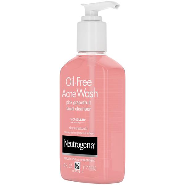 Neutrogena Facial Cleanser Pink Grapefruit Oil-Free Acne Wash | Hy-Vee ...