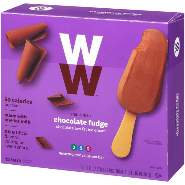 Weight Watchers Snack Size Chocolate Fudge Ice Cream Bars 12Ct HyVee