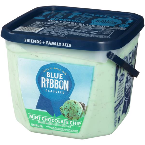 1/12 scale Miniature Bucket of Chocolate Chip Mint Ice Cream