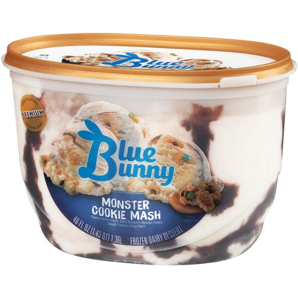 Blue Bunny Monster Cookie Mash Ice Cream | Hy-Vee Aisles Online Grocery ...