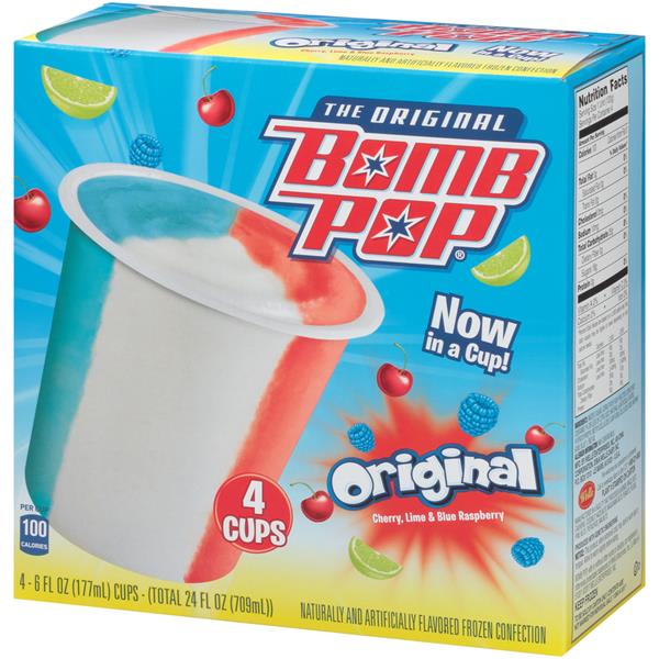 The Original Bomb Pop Original Frozen Confection 4-6 Fl. Oz. | Hy