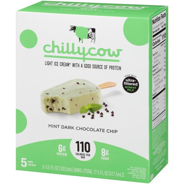 Chilly Cow Mint Dark Chocolate Chip Bar 53.5 Fl Oz HyVee Aisles