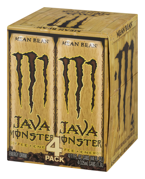 Monster Java Mean Bean Coffee + Energy - 4 PK | Hy-Vee Aisles Online ...