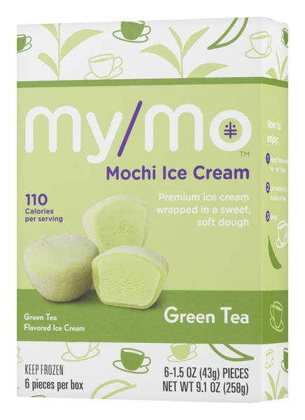 My/Mo Mochi Ice Cream Green Tea 6 - 1.5 Oz Pieces | Hy-Vee Aisles