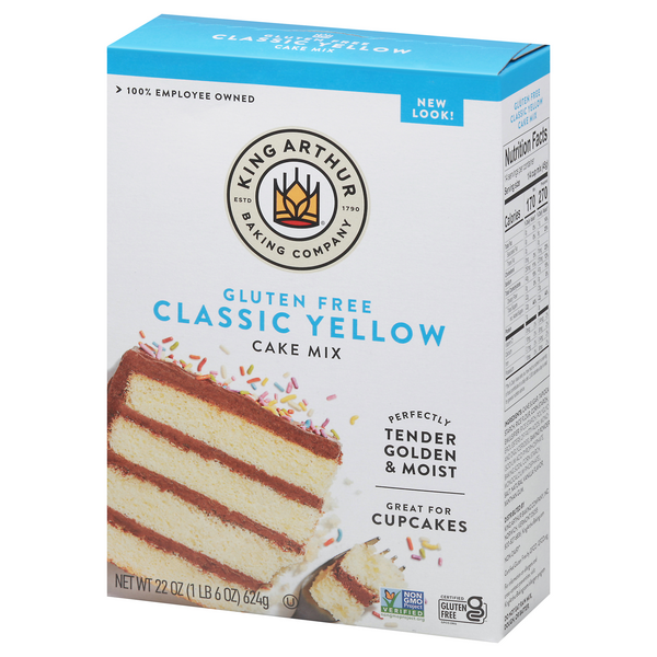 King Arthur Baking Company Yellow Cake Mix Gluten Free -- 22 oz