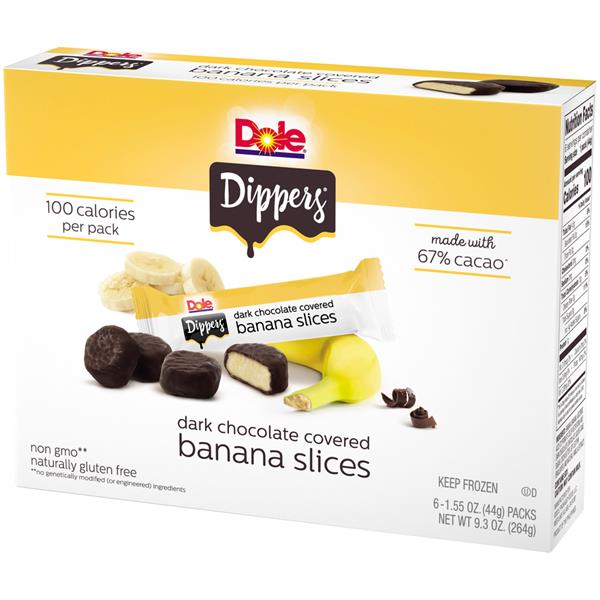 Dole Dark Chocolate Banana Dippers 6Pk | Hy-Vee Aisles Online Grocery ...