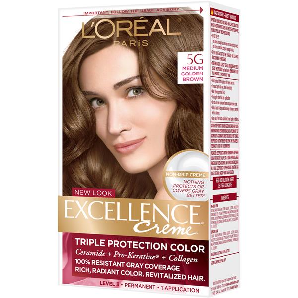 L'Oreal Paris Excellence Creme Triple Protection 5G Medium Golden Brown  Warmer Hair Color | Hy-Vee Aisles Online Grocery Shopping