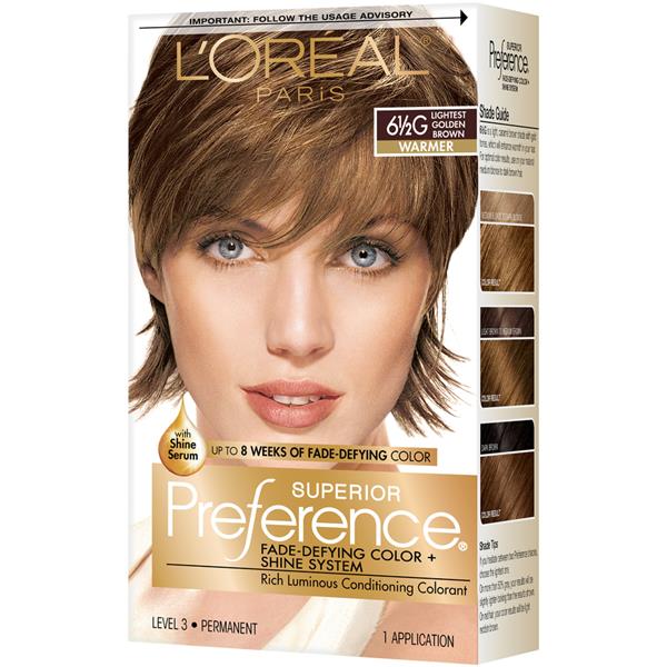 L'Oreal Paris Superior Preference 6-1/2g Warmer Lightest Golden Brown Hair  Color | Hy-Vee Aisles Online Grocery Shopping