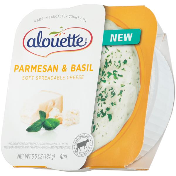 Alouette Parmesan & Basil Soft Spreadable Cheese | Hy-Vee Aisles Online ...