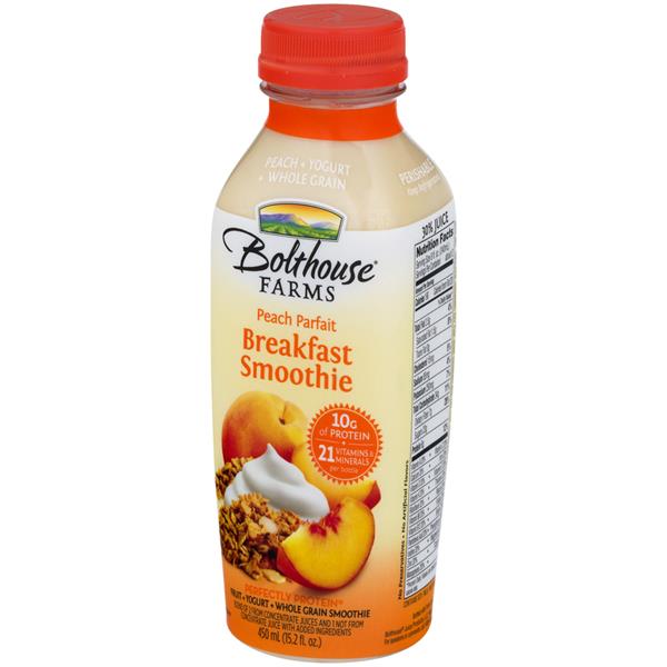Bolthouse Farms Breakfast Smoothie Peach Parfait Fruit + Yogurt + Whole