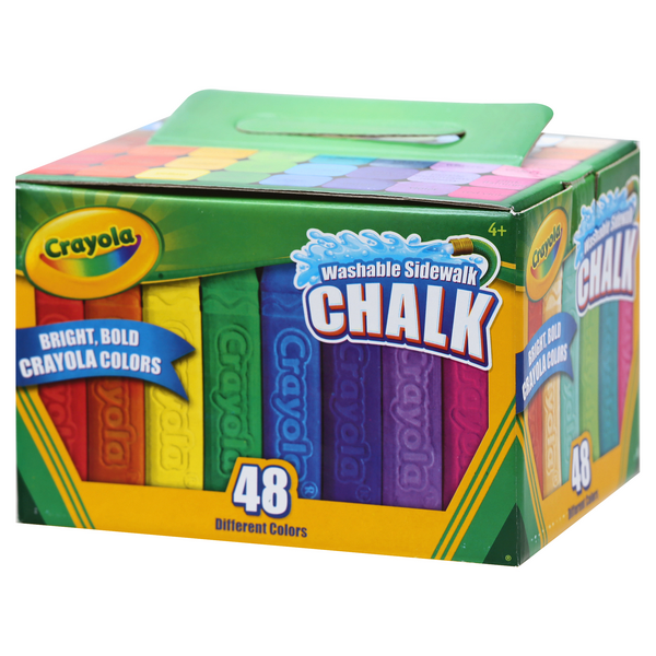 Crayola Sidewalk Chalk, Washable, Tie Dye, 4+, Pantry