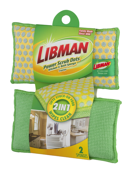 Libman Glass/Dish Sponge - 12 per case