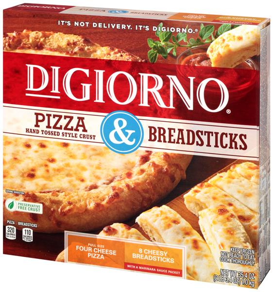 DiGiorno Pizza & Breadsticks Four Cheese Pizza and Marinara Sauce