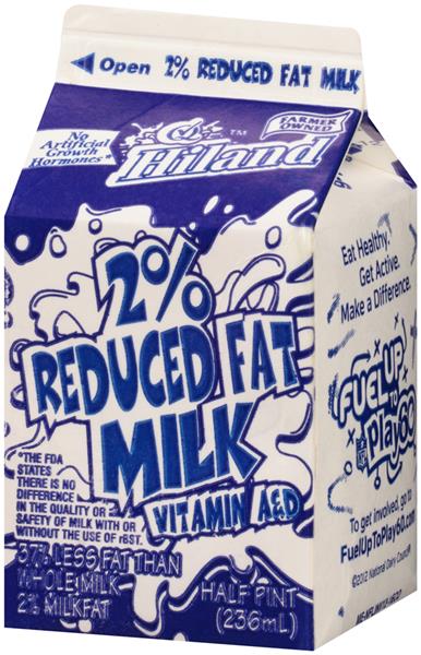 Hiland 2 Reduced Fat Milk 5 Pt Carton Hy Vee Aisles Online Grocery