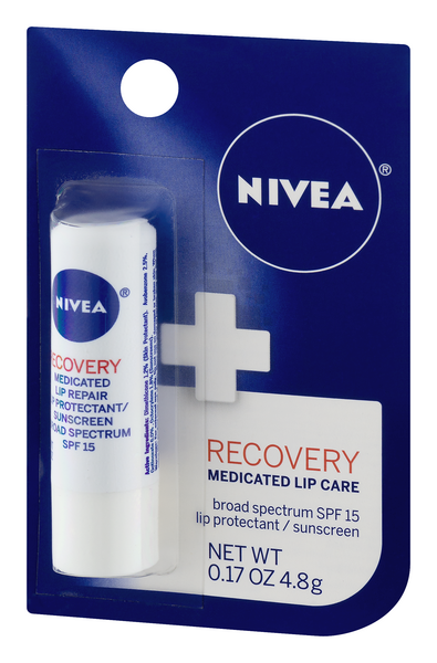 nivea recovery medicated lip care