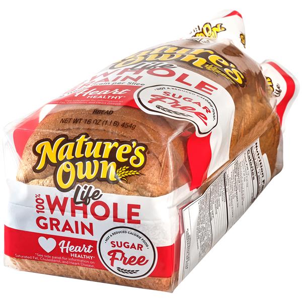 Nature s Own Life Sugar Free 100 Whole Grain Bread Hy Vee Aisles 