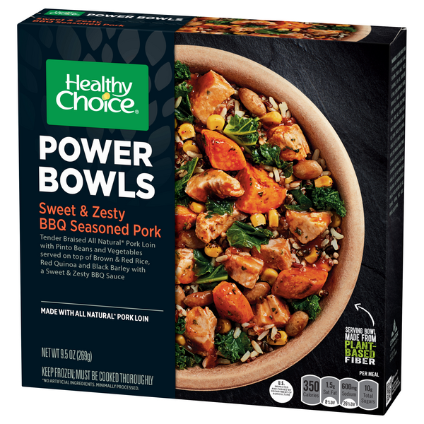 Healthy Choice Power Bowl Sweet Zesty BBQ Pork | Hy-Vee Aisles Online ...