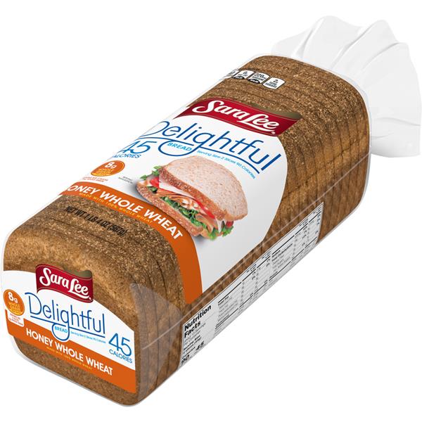 Sara Lee Delightful 45 Calories Bread 100% Whole Wheat ...