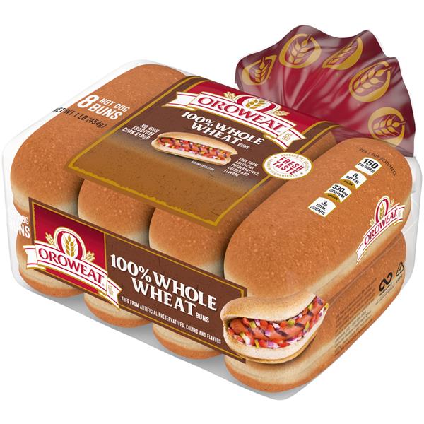 Oroweat 100 Whole Wheat Hot Dog Buns HyVee Aisles Online Grocery