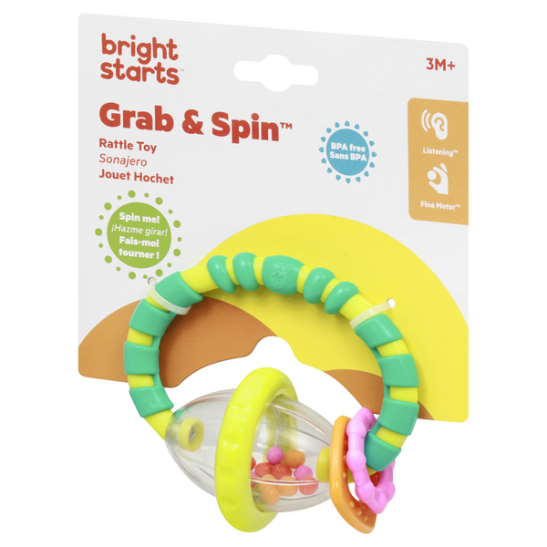 Bright Starts Grab & Spin Rattle Toy 1 ea | Hy-Vee Aisles Online ...