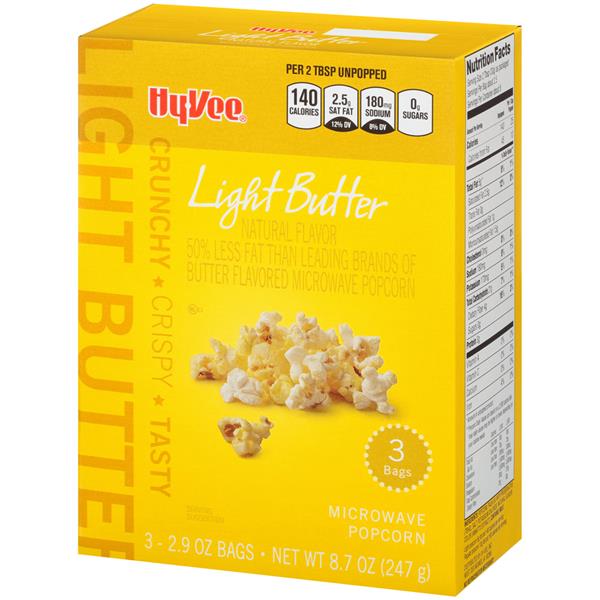 HyVee Light Butter Microwave Popcorn 32.9 oz Bags HyVee Aisles