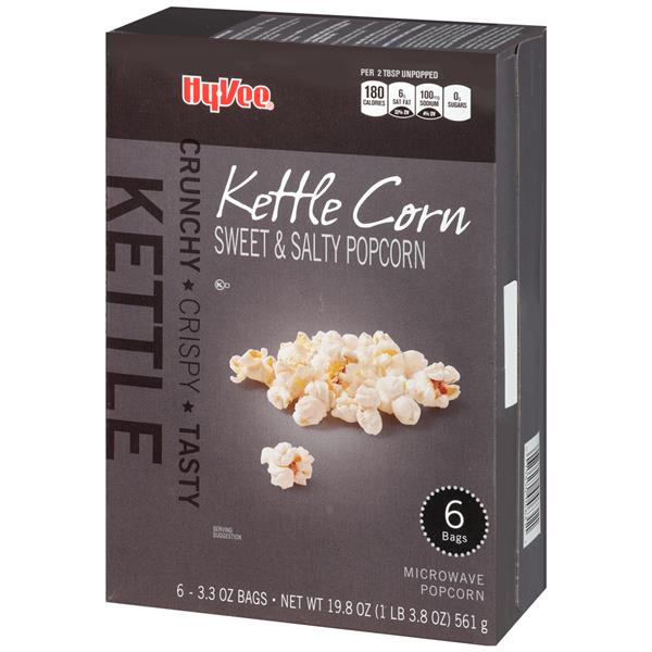 HyVee Kettle Corn Microwave Popcorn 63.3 oz Bags HyVee Aisles