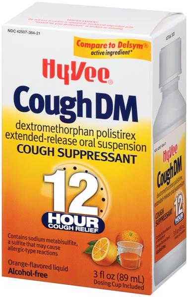 Hy-Vee Cough DM Dextromethorphan Polistirex Extended-Release Cough ...