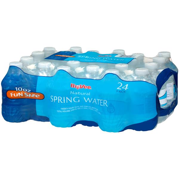 Hy-vee Natural Spring Water Fun Size 24pk 