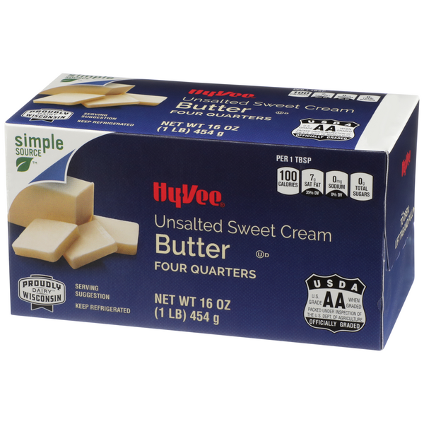 HyVee Unsalted Sweet Butter Quarters HyVee Aisles Online Grocery