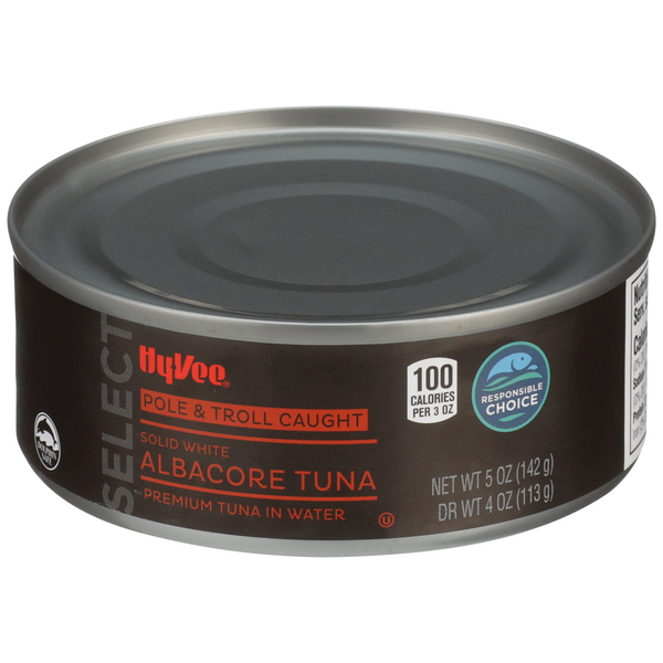 Hy-Vee Select Solid White Albacore Tuna in Water Pole & Troll Caught ...