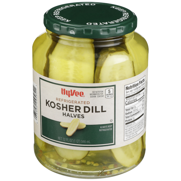 Hy Vee Refrigerated Kosher Dill Halves Hy Vee Aisles Online Grocery Shopping