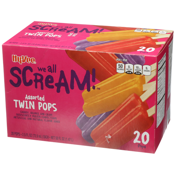 Hy-Vee Assorted Twin Pops 20-2.5 Fl Oz | Hy-Vee Aisles Online