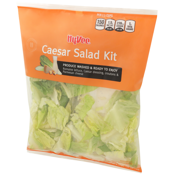 Grab & Go Family Size Caesar Salad Bowl Kit, 19.35 oz - Fry's Food Stores