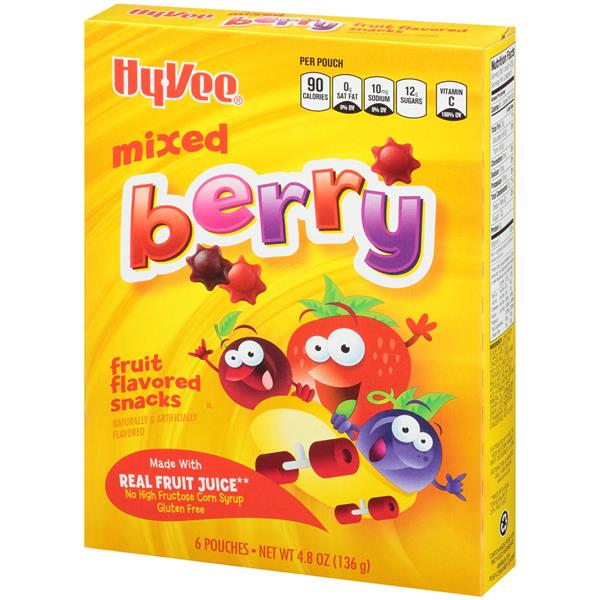 HyVee Mixed Berry Fruit Flavored Snacks 6Ct HyVee Aisles Online