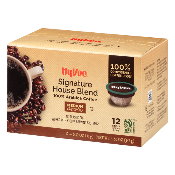 HyVee Coffee Signature House Blend, Single Serve 120.39 oz Pods Hy