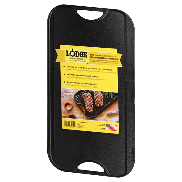 Lodge Logic Cast-Iron Reversible Grill & Griddle