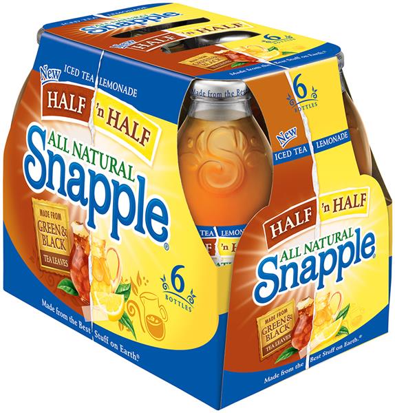 Snapple Half N Half Lemonade Iced Tea 6 Pack Hy Vee Aisles Online Grocery Shopping