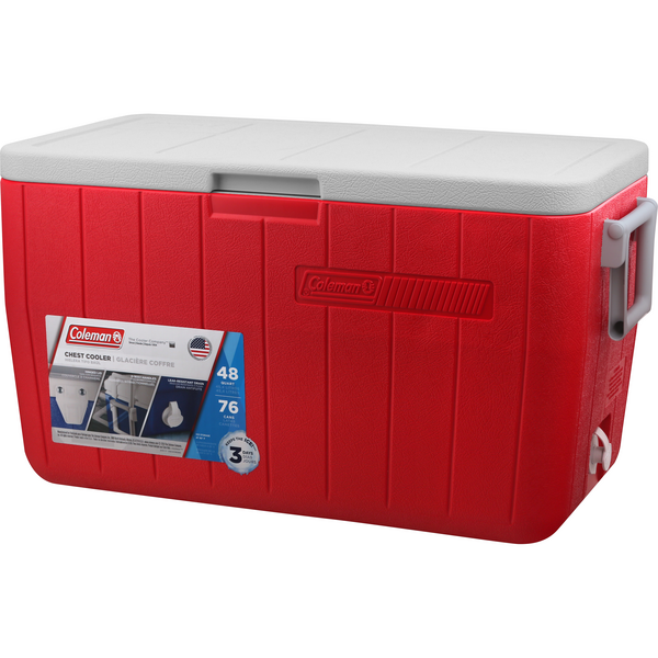 Coleman 48Qt Chest Cooler, Red | Hy-Vee Aisles Online Grocery Shopping