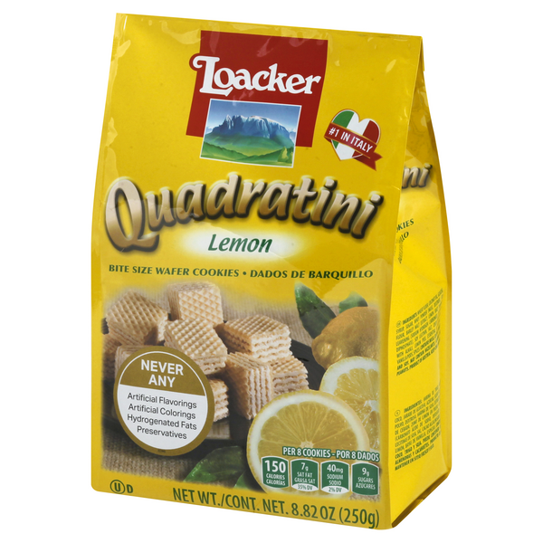 Loacker Quadratini Bite Size Wafer Cookies Lemon HyVee Aisles Online