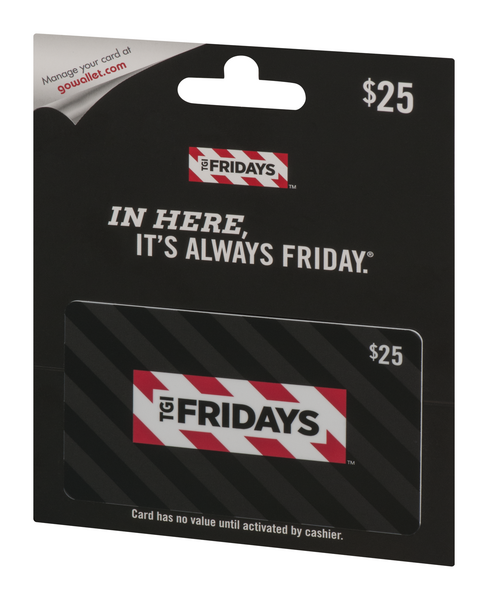 Tgi Fridays Gift Card Online Printable