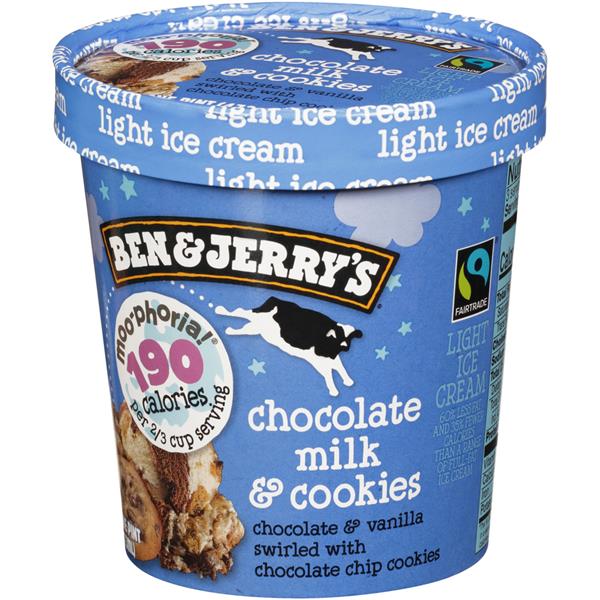 Ben & Jerry's 'Moophoria Chocolate Milk & Cookies Light Ice Cream | Hy ...